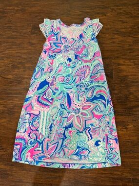 Lilly Pultizer Women's Multi-Colored Short Sleeve Dress Size XXS